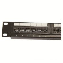 19" Fiber Optic RJ 45 Cat5e Network Patch panel